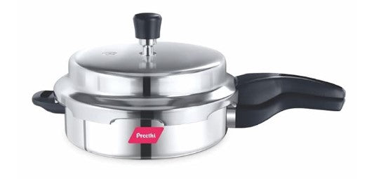 Preethi Induction Base Stainless Steel Outer Lid Pressure Pan, 3 Litres