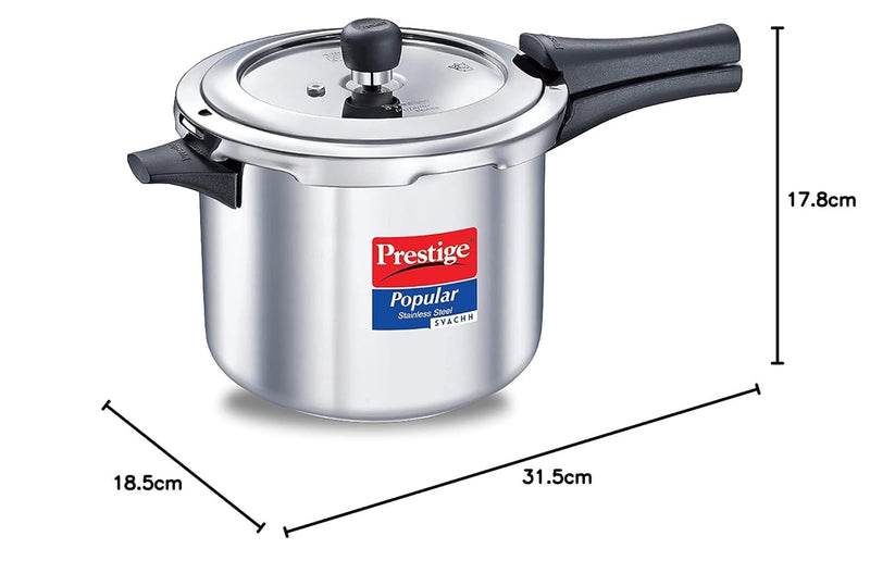 Prestige Svachh Popular Stainless Steel Pressure Cooker 3 Liter