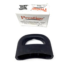 Black side handle for a Prestige Deluxe Auxiliary Pressure Cooker, displayed next to its packaging box.