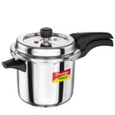 Pressure cooker with 'Prestige' branding on a white background