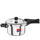 Pressure cooker with a visible brand logo on a white background