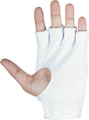 SG Campus Inner Gloves for Batting | White | One Size | Cotton | Men | Highly Absorbent Fabric | Cut Fingers for Better Grip | Comfortable Fit | Ideal for Cricket | Breathable Design