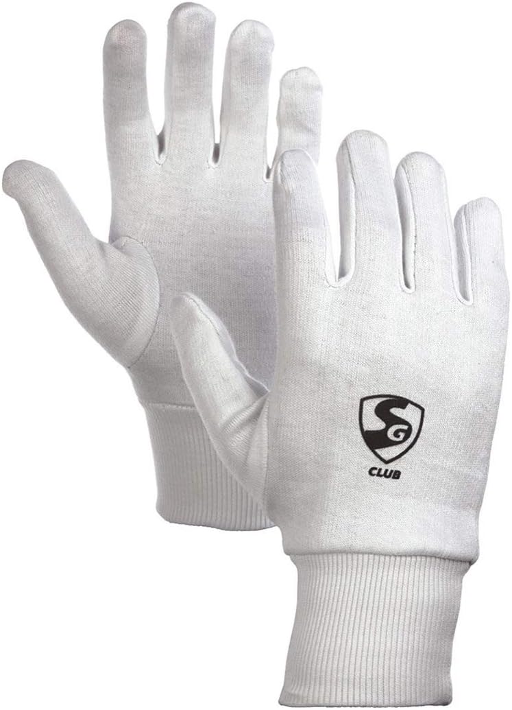 SG Club Inner Gloves for Wicket Keeping and Batting Mens Size