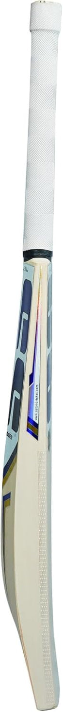 SS Premium Cricket Kashmir Willow Leather Ball Cricket bat ' Adult Size - Short Handle (Bat Cover Included) (Sky Stunner)