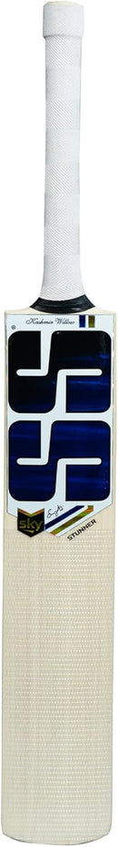 SS Premium Cricket Kashmir Willow Leather Ball Cricket bat ' Adult Size - Short Handle (Bat Cover Included) (Sky Stunner)