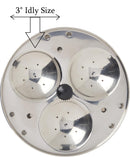 TABAKH 3-Rack Hawkins Style Idli Stand for Pressure Cooker, Makes 9 Idlys