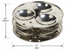 TABAKH 3-Rack Hawkins Style Idli Stand for Pressure Cooker, Makes 9 Idlys