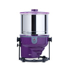 Purple and silver kitchen appliance on a white background