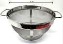 TABAKH Stainless Steel Multi Purpose Basket | Fruit Basket | Vegetable Basket (8 Inch Diameter)