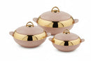 TABAKH Crescent Deluxe Casserole Set of 3 Pcs (2500ml, 3500ml, 5000ml)
