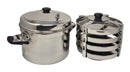 TABAKH Stainless Steel Cooker with 4-Plate Dhokla Stand