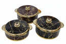 TABAKH Goldmate Casserole Hot-Pot Set of 3 (1500ml,2000ml,2500ml)