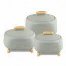 TABAKH Kingston Insulated Stainless Steel Inner Casserole Set of 3 (1500+2000+2500ml)