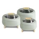 TABAKH Kingston Klass Insulated Stainless Steel Inner Casserole Set of 3 (1500+2000+2500ml)