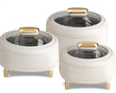 TABAKH Kingston Klass Insulated Stainless Steel Inner Casserole Set of 3 (1500+2000+2500ml)