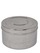 TABAKH Round Stainless Steel Food Pack / Lunch Box Size