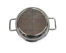 TABAKH Stainless Steel Kadai Flat Bottom