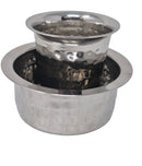 TABAKH Traditional Steel Tumbler Set Hammered