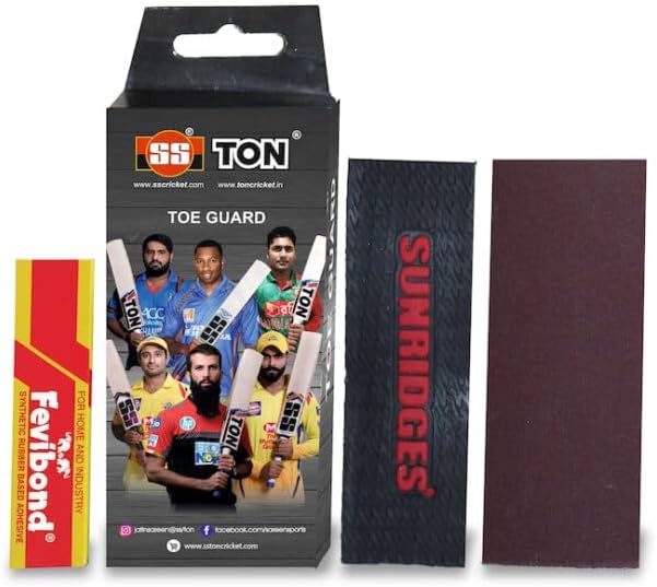 SS Cricket Bat Toe Guard for Protecting Willow from Moisture and Cracks