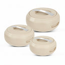 Tabakh Gourmet Inner Stainless Steel Casserole Set of 3 with Lockable Lid,(2000+3000+5000 ml), BPA Free Insulated Casserole Set |Food Grade Serving Set |Ideal for Chapati,Warm & Fresh Food