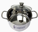 Tabakh Stainless Steel Casserole With Glass Lid 16cm