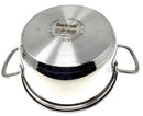 Tabakh Stainless Steel Casserole With Glass Lid 16cm