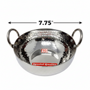 TABAKH Stainless Steel Kadai Flat Bottom