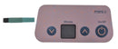 Pink electronic device with control buttons on a white background