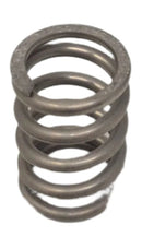 Metallic spring on a white background