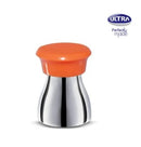Ultra brand pressure regulator for Endura+ Pressure Cookers, with a silver body and an orange lid.