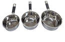 Vinod Stainless Steel Milkpan 3 Pcs Set
