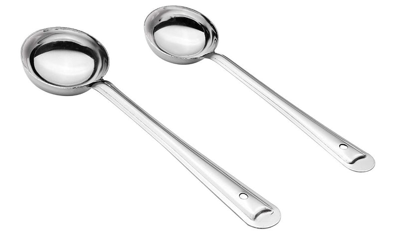 Tabakh Stainless Steel Basting/Serving Ladle Set (2 Pieces) Premium Stainless Steel Kitchen Tools Set for Cooking Set