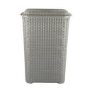 CELLO Eliza Laundry Basket with Lid  | Lightweight, Portable Plastic Storage Organizer for Clothes, Toys, Books | Multipurpose Hamper Bin