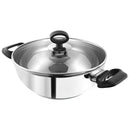 Vinod Stainless Steel Deluxe Kadai with  Lid