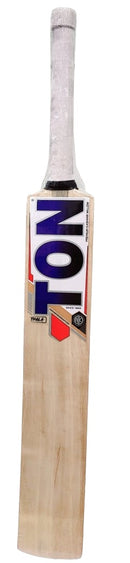 SS Dhoni Premium Kashmir Willow Leather Ball Cricket Scoop Bat Adult Size - Short Handle (Cover Included)