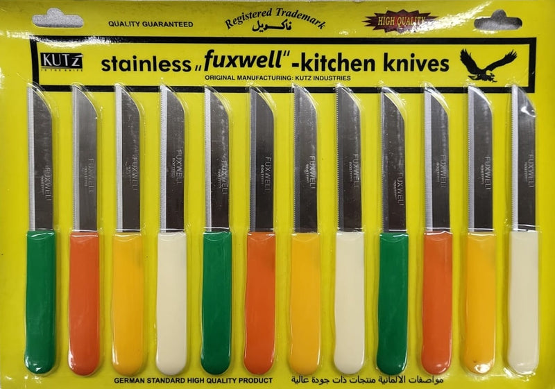Fuxwell 12-Piece Stainless Steel Kitchen Knife Set, Multi Purpose