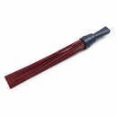 Cleaning brush with red bristles on a white background