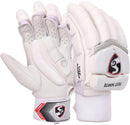 SG Test White Cricket Batting Gloves Mens Size (Right), Cotton, Standard