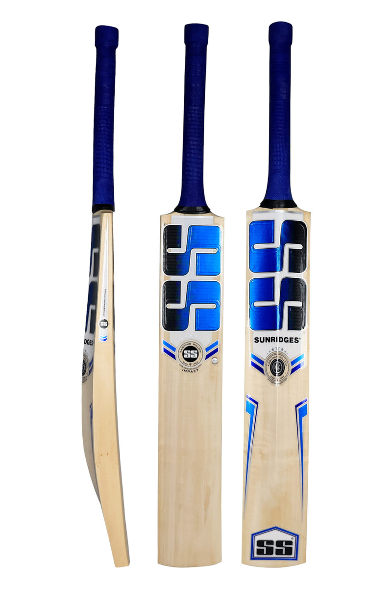 SS Kaschmir-Weide Cricket Schläger Für Erwachsene – Voller Größe Mit Dicken Kanten, Inkl. Schutzüberzug (Impact) – 85 X 10 Cm