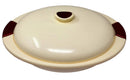 TABAKH Indit Oval Glass Food Serving Casserole with Lid 2400 ml
