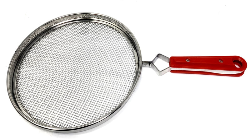 Tabakh Phulka Grill Roaster for Gas Stove, Grill Mesh Tawa Jali for Kitchen Cooking, Roti Basket Pulka Pan Roaster Grill with Handle, Papad Jali, Mesh Brinjal Roaster (Stainless Steel, No-8)