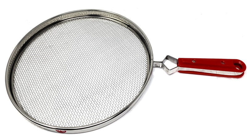 Tabakh Phulka Grill Roaster for Gas Stove, Grill Mesh Tawa Jali for Kitchen Cooking, Roti Basket Pulka Pan Roaster Grill with Handle, Papad Jali, Mesh Brinjal Roaster (Stainless Steel, No-10)