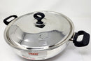Vinod Stainless Steel Deluxe Kadai with  Lid
