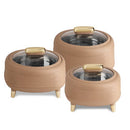 TABAKH Kingston Klass Insulated Stainless Steel Inner Casserole Set of 3 (1500+2000+2500ml)