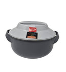 Milton Microwow One Touch 2500ml Insulated Microwaveable Inner Steel Casserole Hotpot Food Warmer (New Model)