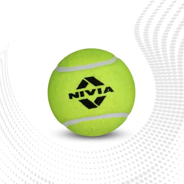 Nivia Heavy Hard Tennis/Cricket Ball - 12 Pack