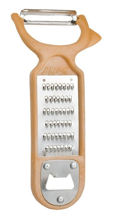 Tabakh 4 in One Peeler, Cheese Grater, Seed Extractor, Bottle Opener