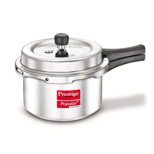 Prestige Popular Plus Svachh 3 Liter Aluminum Pressure Cooker Induction Base