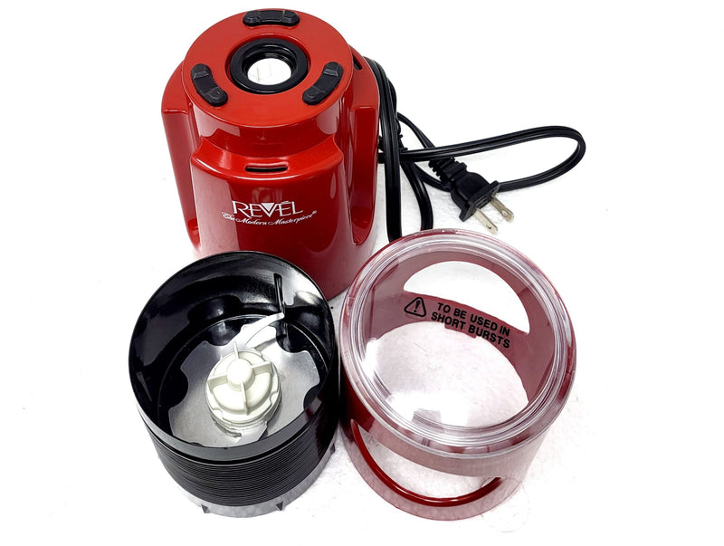 Revel CCM101 Red Wet and Dry Coffee Spice Grinder 110 Volts