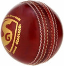 SG Cricket Shield 20 Premium Leather Ball Red Color